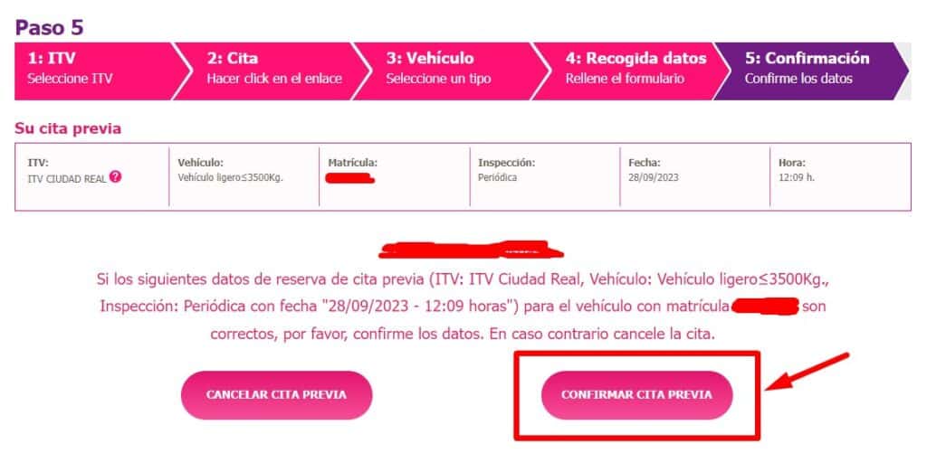 Confirma la cita