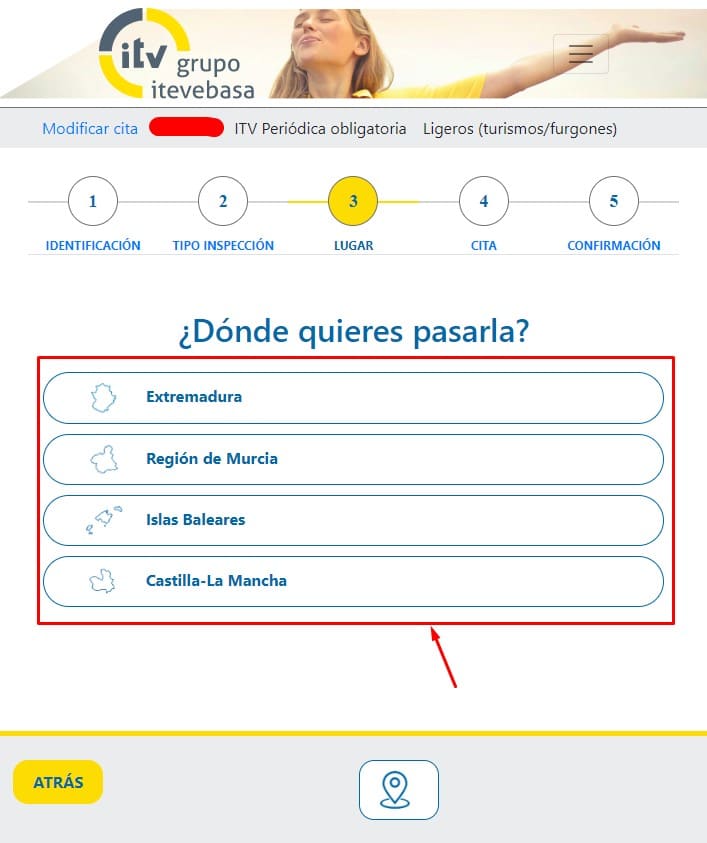 Elige la comunidad autónoma