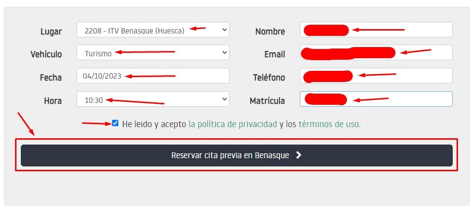 Abre la web y localiza el formulario
