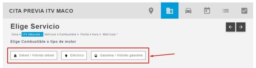 Indica el combustible o tipo de motor