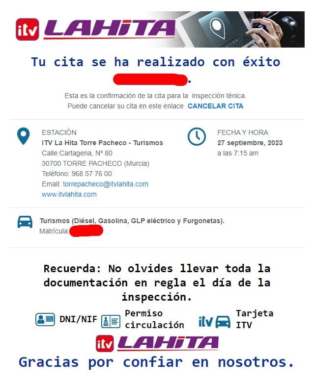 Verifica el email de confirmación