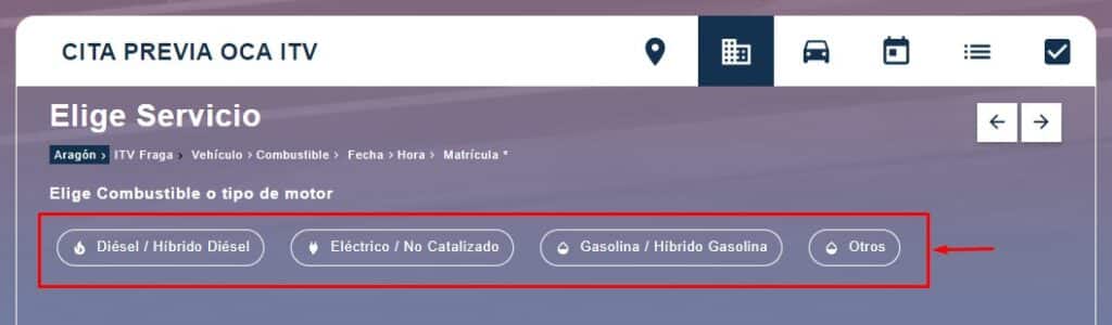 Indica el combustible