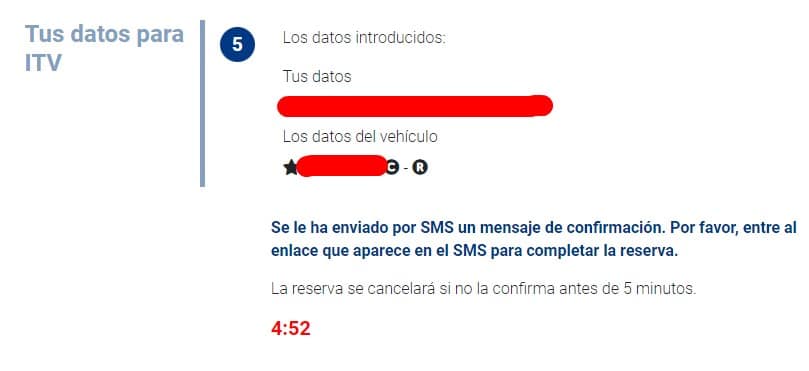 Confirma con el código SMS