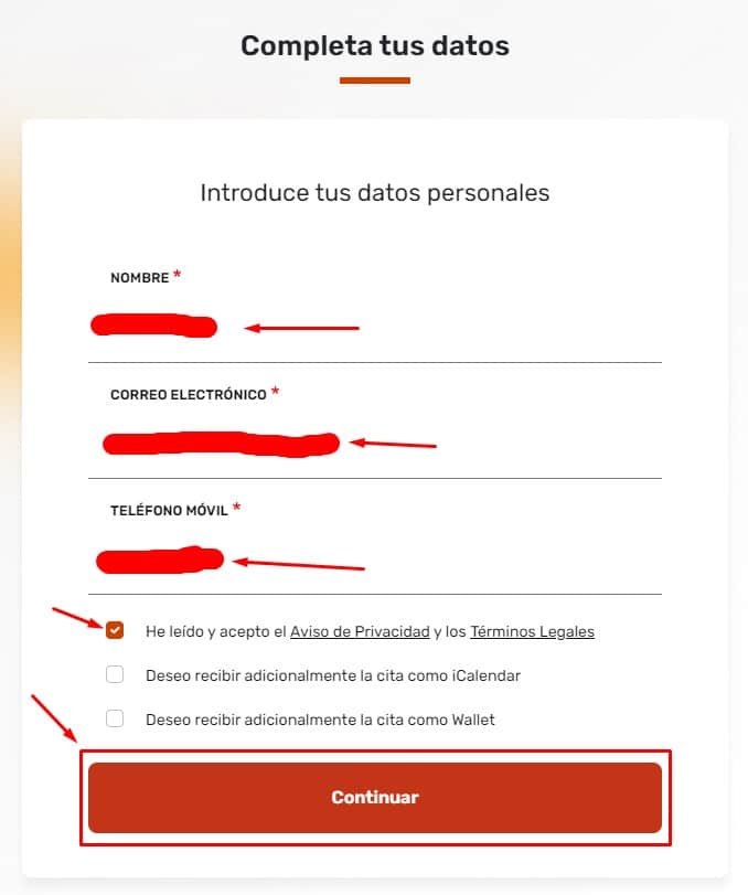 Datos personales y contacto
