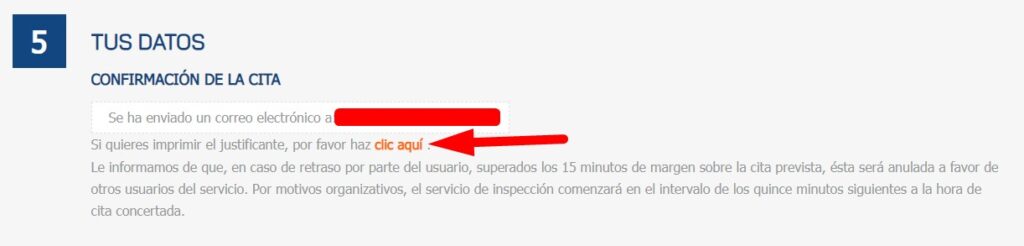 Confirma la cita