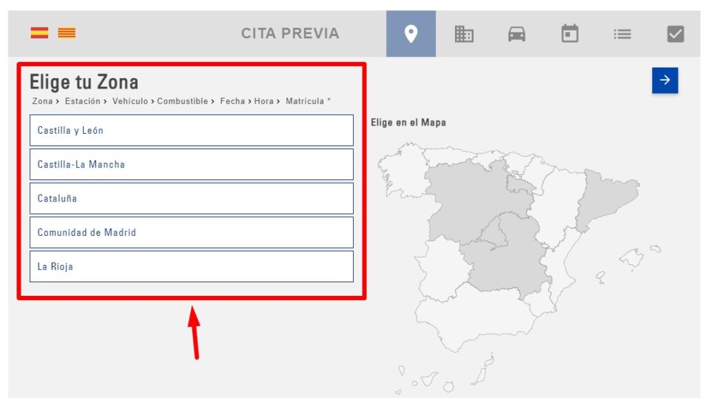 Elige tu zona